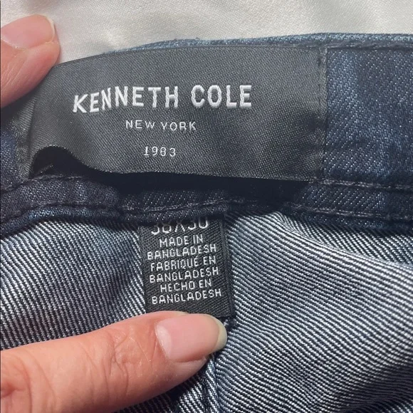 Kenneth Cole Men's number 3 slim fit jeans sz 38x30 - Picture 2 of 8